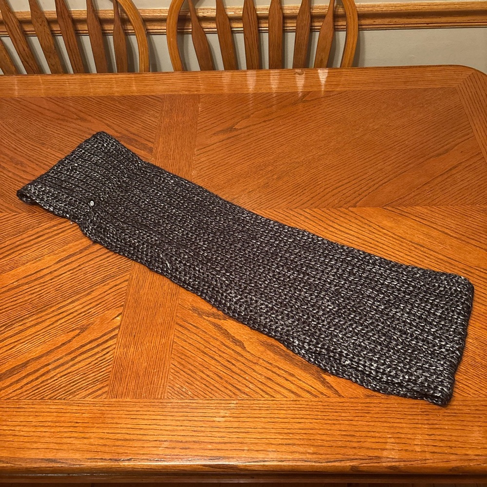 Apana Charcoal Knit Scarf